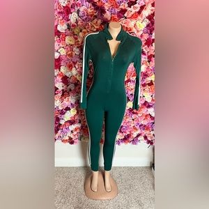 Sporty Green Onesie Track Suit